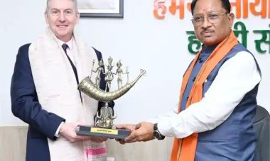 CM विष्णु देव साय से ऑस्ट्रेलिया के महावाणिज्य दूत की मुलाकात, विकास और अंतरराष्ट्रीय सहयोग पर हुई अहम चर्चा