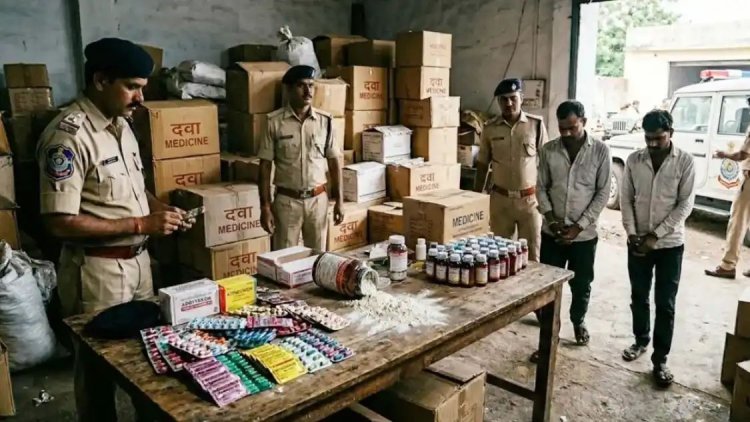 छत्तीसगढ़ में नकली दवा का खेल : एंटीबायोटिक में चूने जैसा पाउडर, दो कारोबारी गिरफ्तार