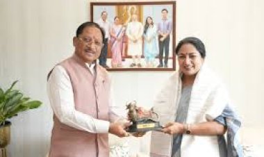 *नई दिल्ली में मुख्यमंत्री विष्णु देव साय ने दिल्ली की मुख्यमंत्री रेखा गुप्ता से की सौजन्य भेंट*