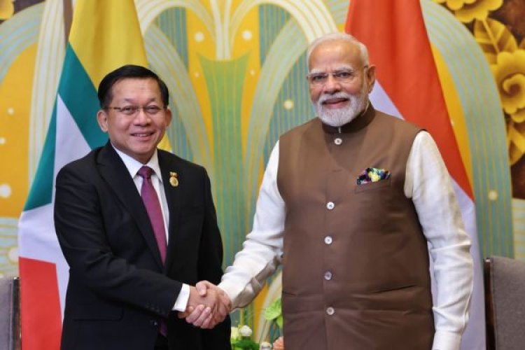 प्रधानमंत्री नरेन्‍द्र मोदी आज नई दिल्‍ली में म्‍यांमार के राष्‍ट्रपति ऊ मिन आऊं लाइन के साथ वार्ता करेंगे